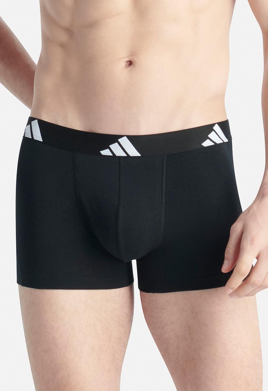 adidas Performance - Active Flex Cotton - 2PK Trunk - grey & black