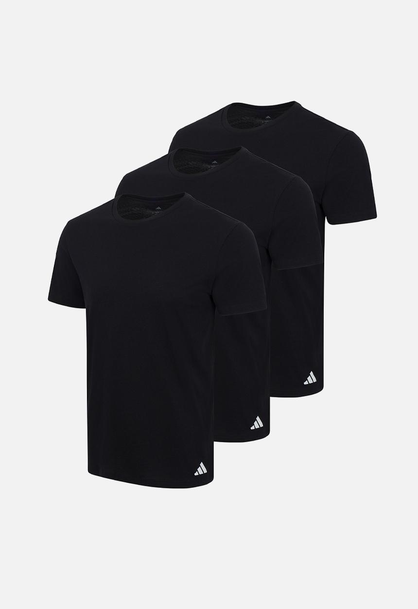 adidas Performance - Active Core Cotton - 3PK - Loose Fit Crew Tee- Black