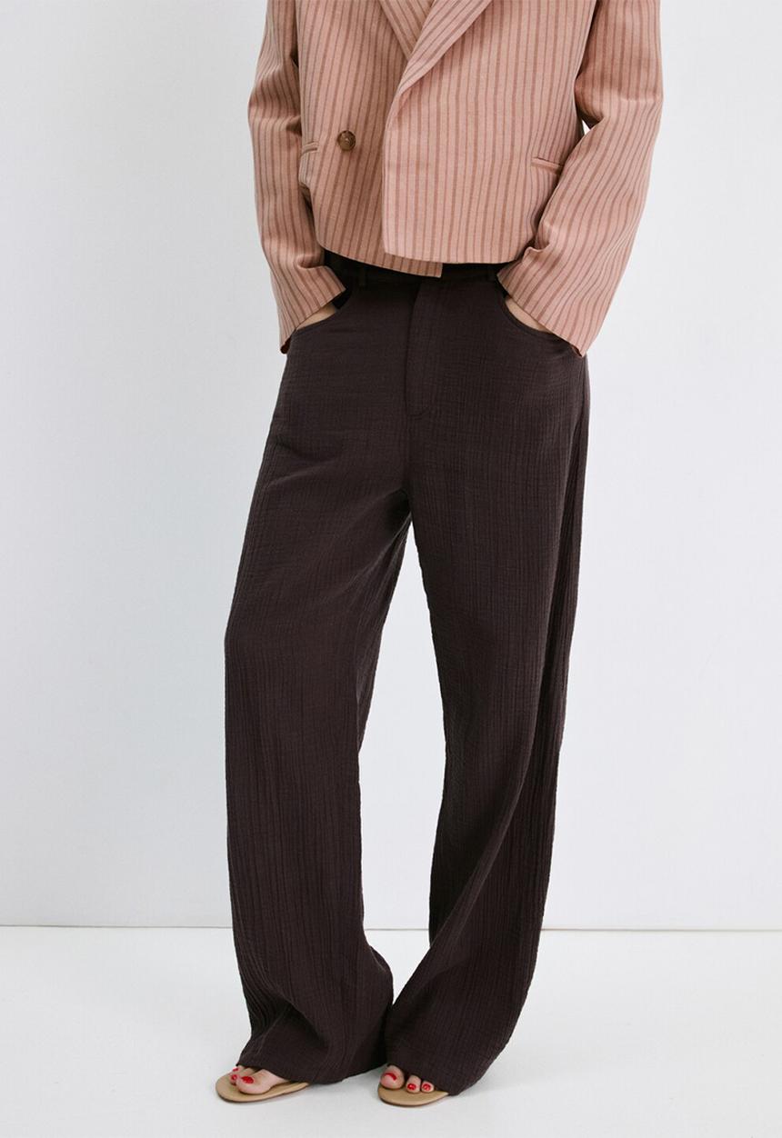 MANGO - Trousers calella - dark brown