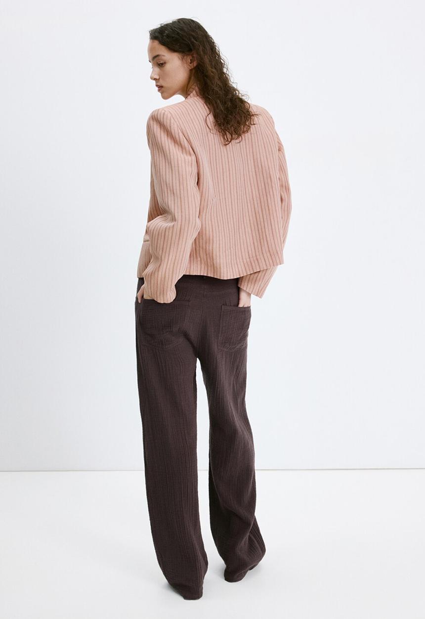 MANGO - Trousers calella - dark brown
