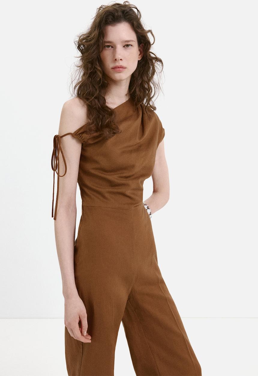 MANGO - Jumpsuit ory2 - medium brown