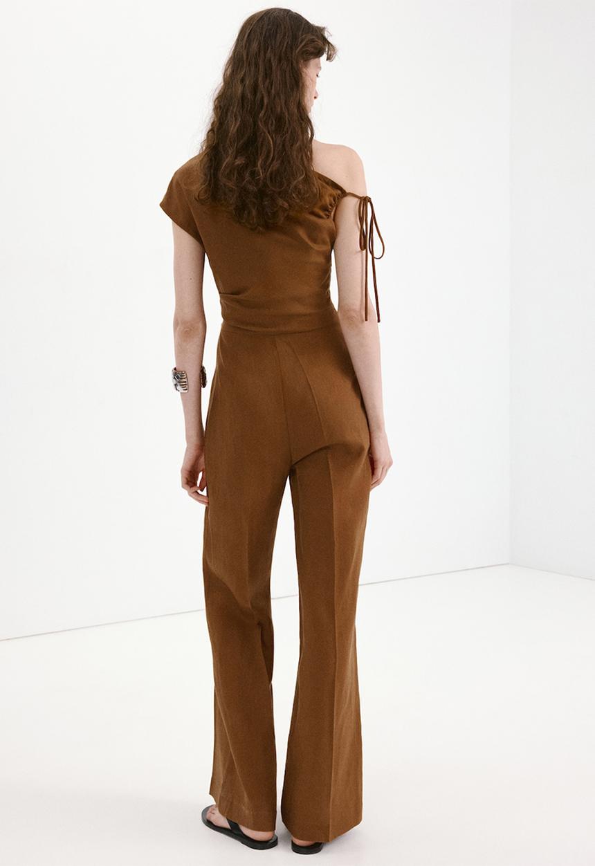MANGO - Jumpsuit ory2 - medium brown