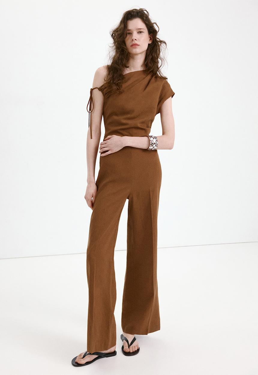 MANGO - Jumpsuit ory2 - medium brown