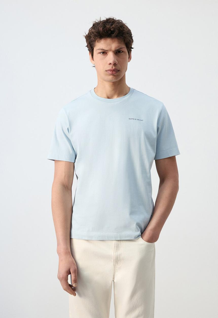 MANGO - T-shirt Tumbona - Sky Blue