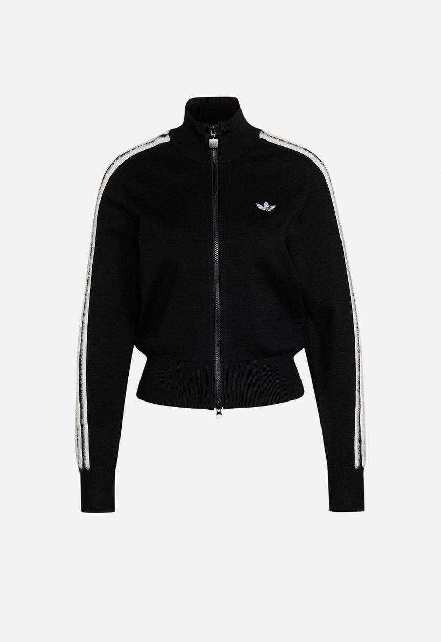adidas Originals - Knit Firebird Tracktop - Black/White