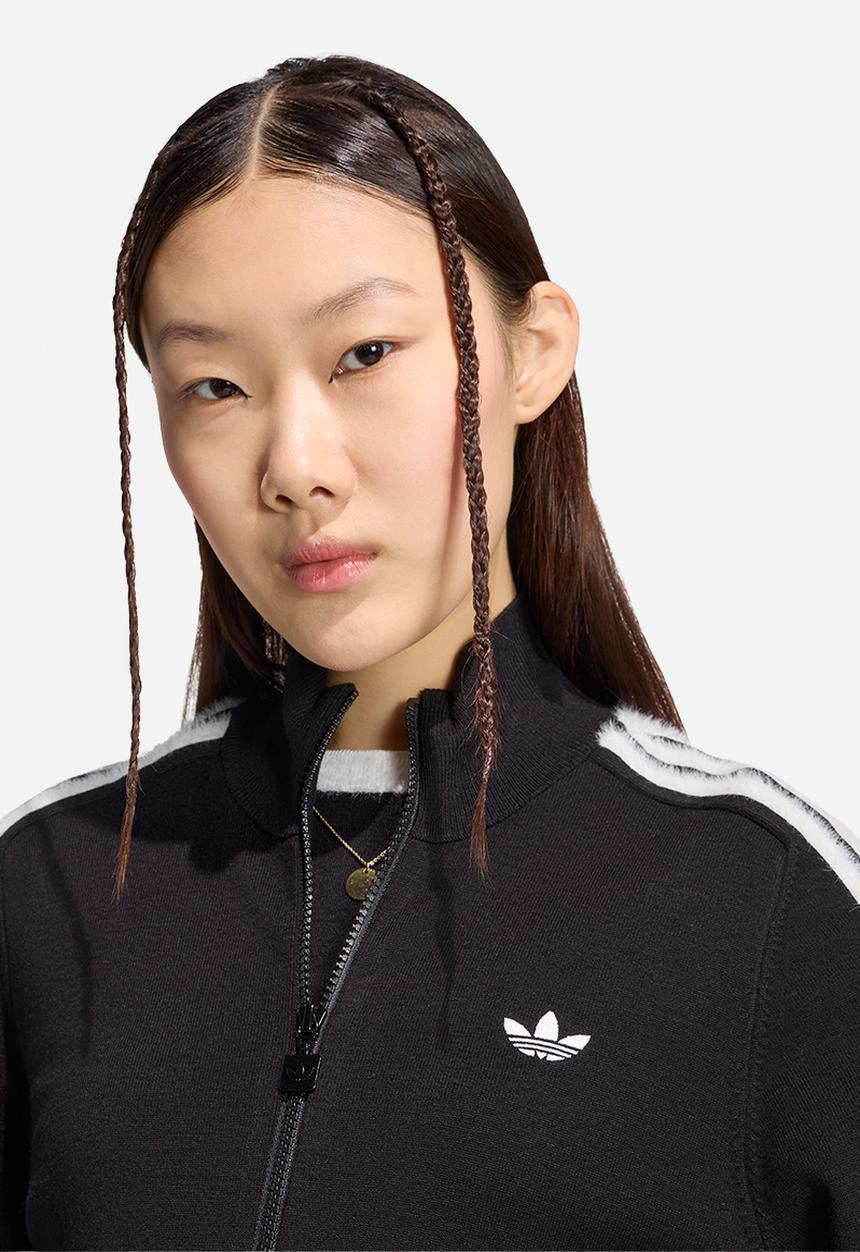 adidas Originals - Knit Firebird Tracktop - Black/White
