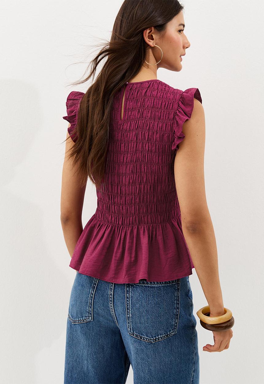 New Look - K phoenix plain shirred top - pink
