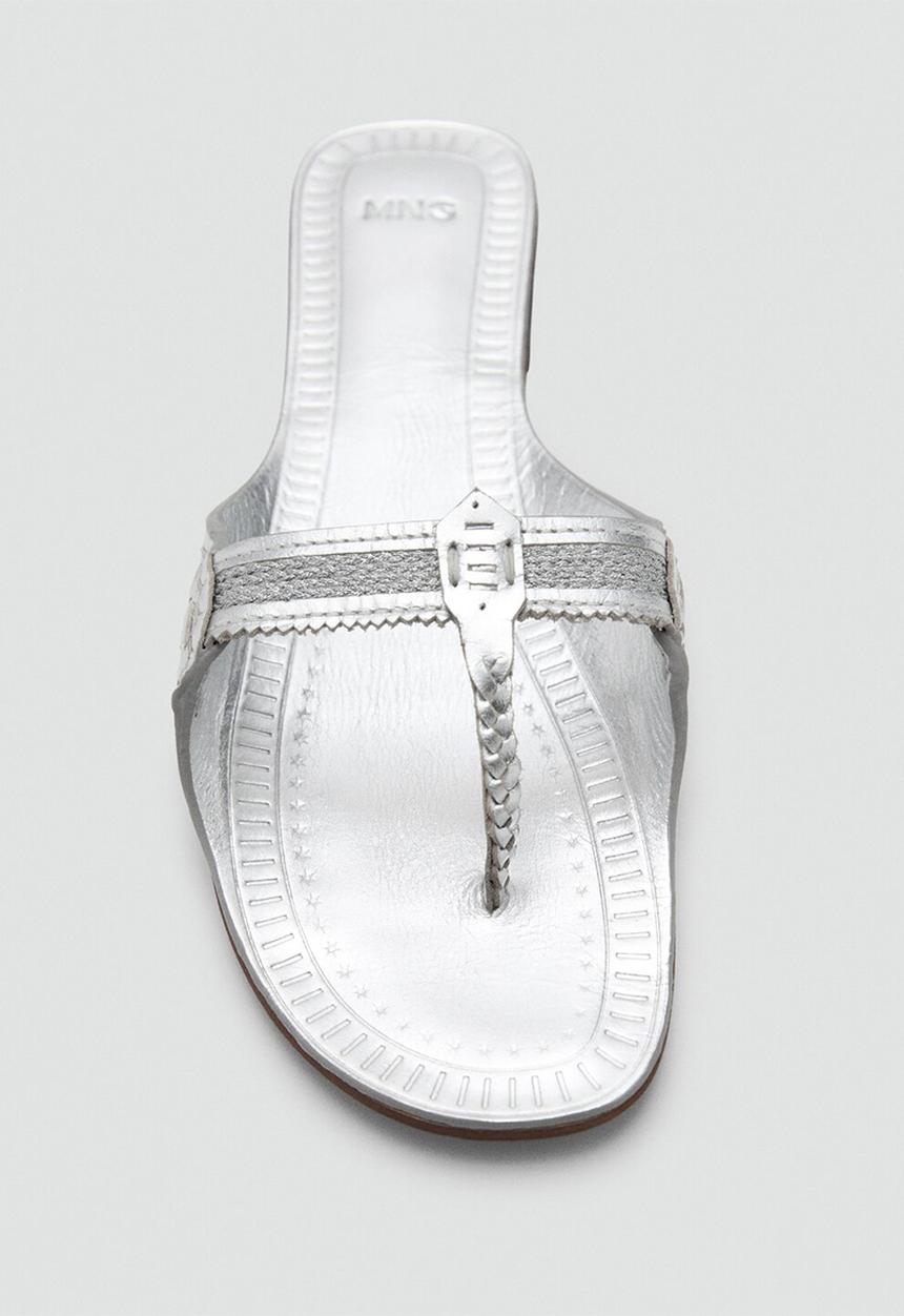 MANGO - Felice t-bar slide - silver