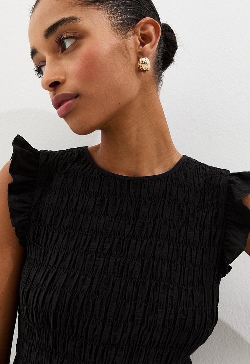 New Look - K phoenix plain shirred top - black