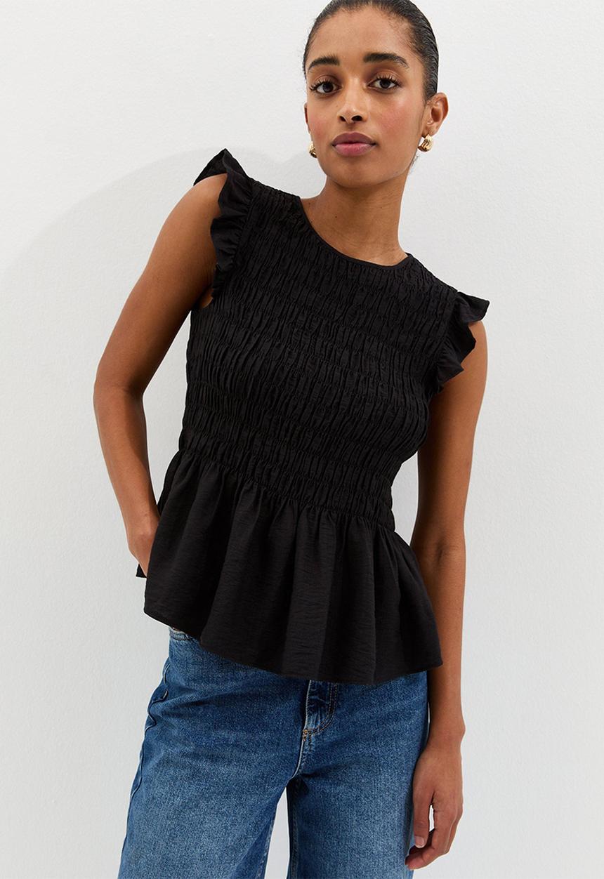 New Look - K phoenix plain shirred top - black