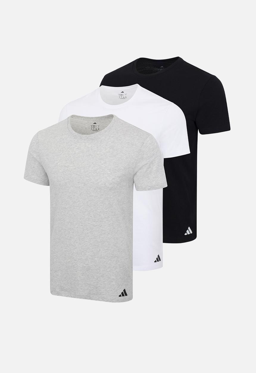 adidas Performance - Active Core Cotton - 3PK - Loose Fit - Crew Tee- multi