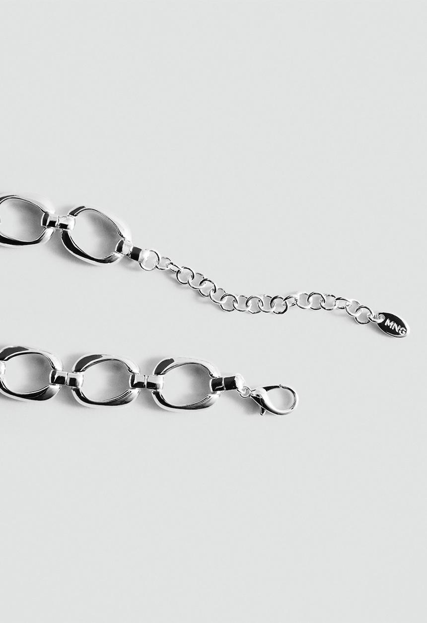 MANGO - Jade Necklace - Silver