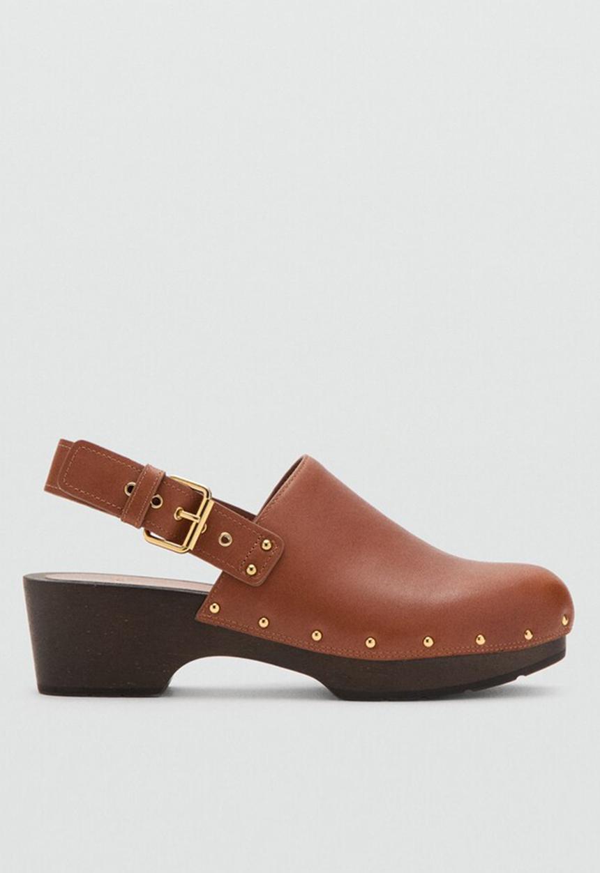 MANGO - Suco closed toe slingback - medium brown