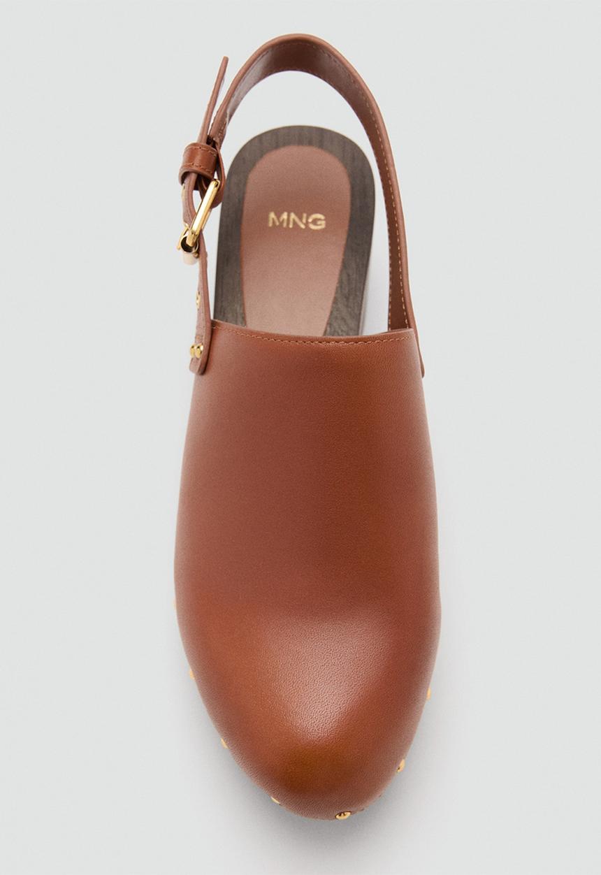 MANGO - Suco closed toe slingback - medium brown