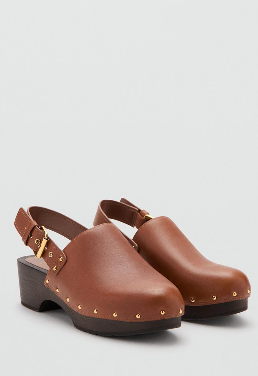 MANGO - Suco closed toe slingback - medium brown
