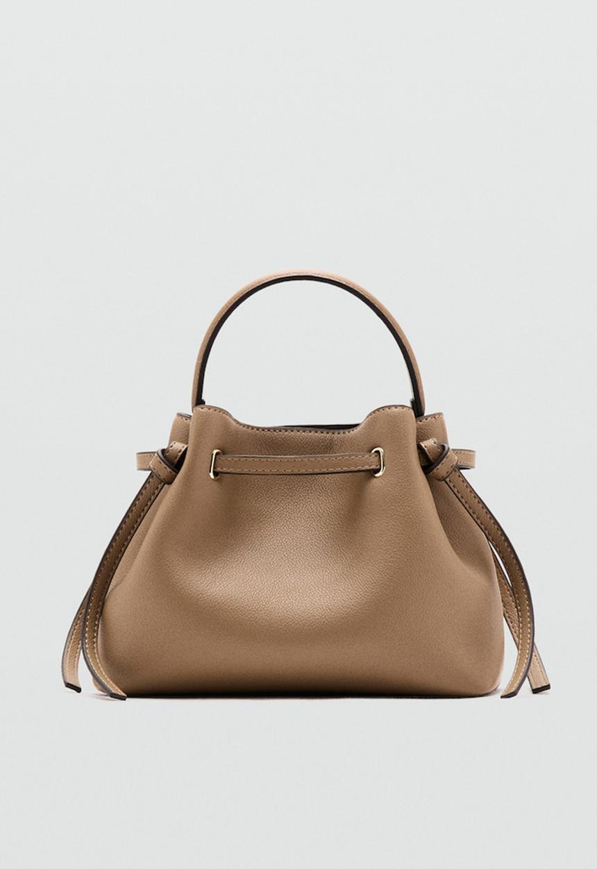 MANGO - Romina Bucket Bag - Brown