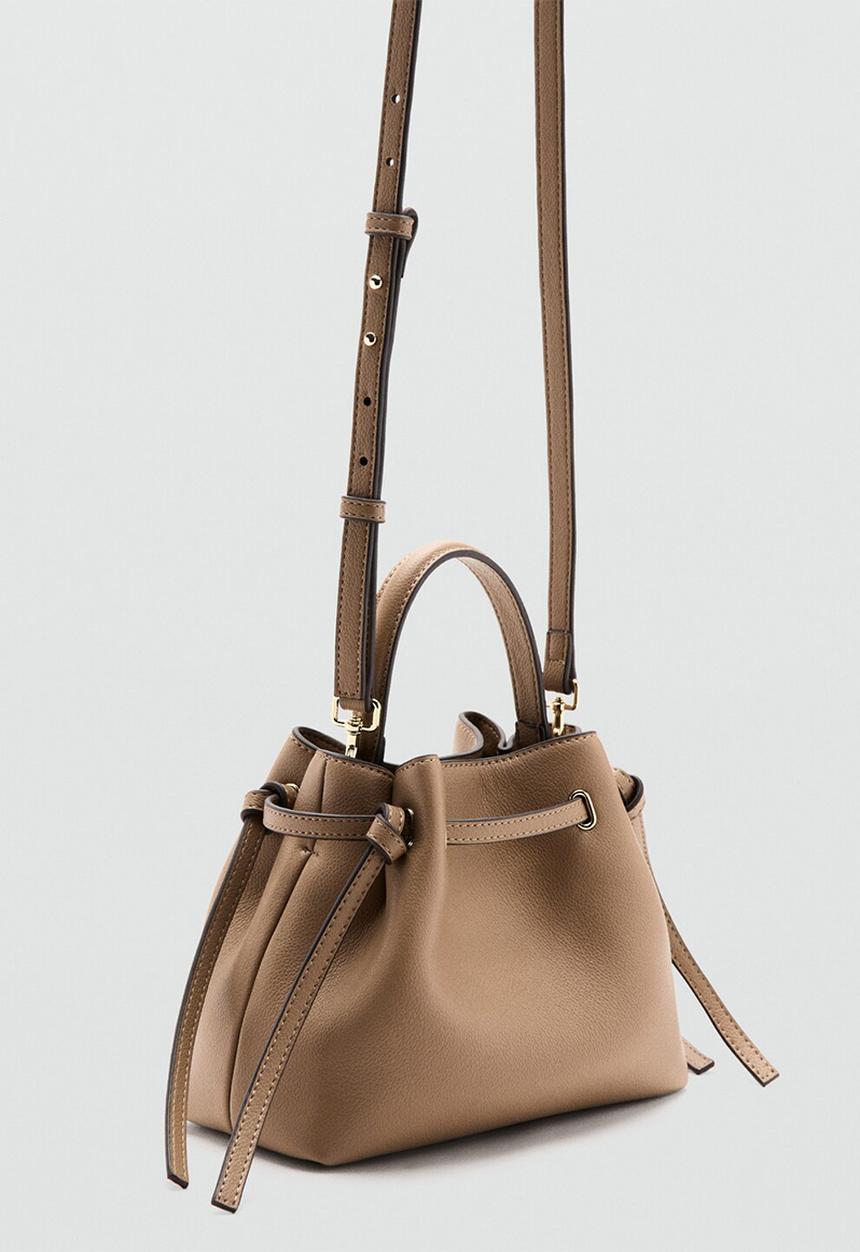MANGO - Romina Bucket Bag - Brown