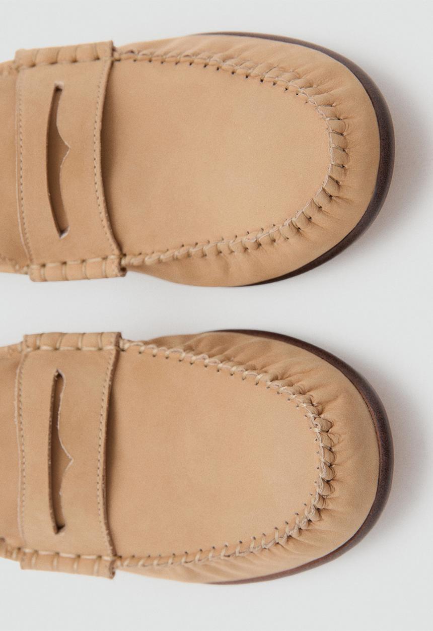 MANGO - Croso loafer - light beige