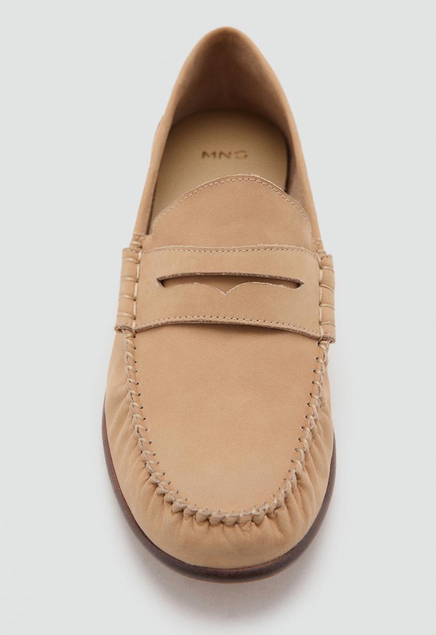 MANGO - Croso loafer - light beige