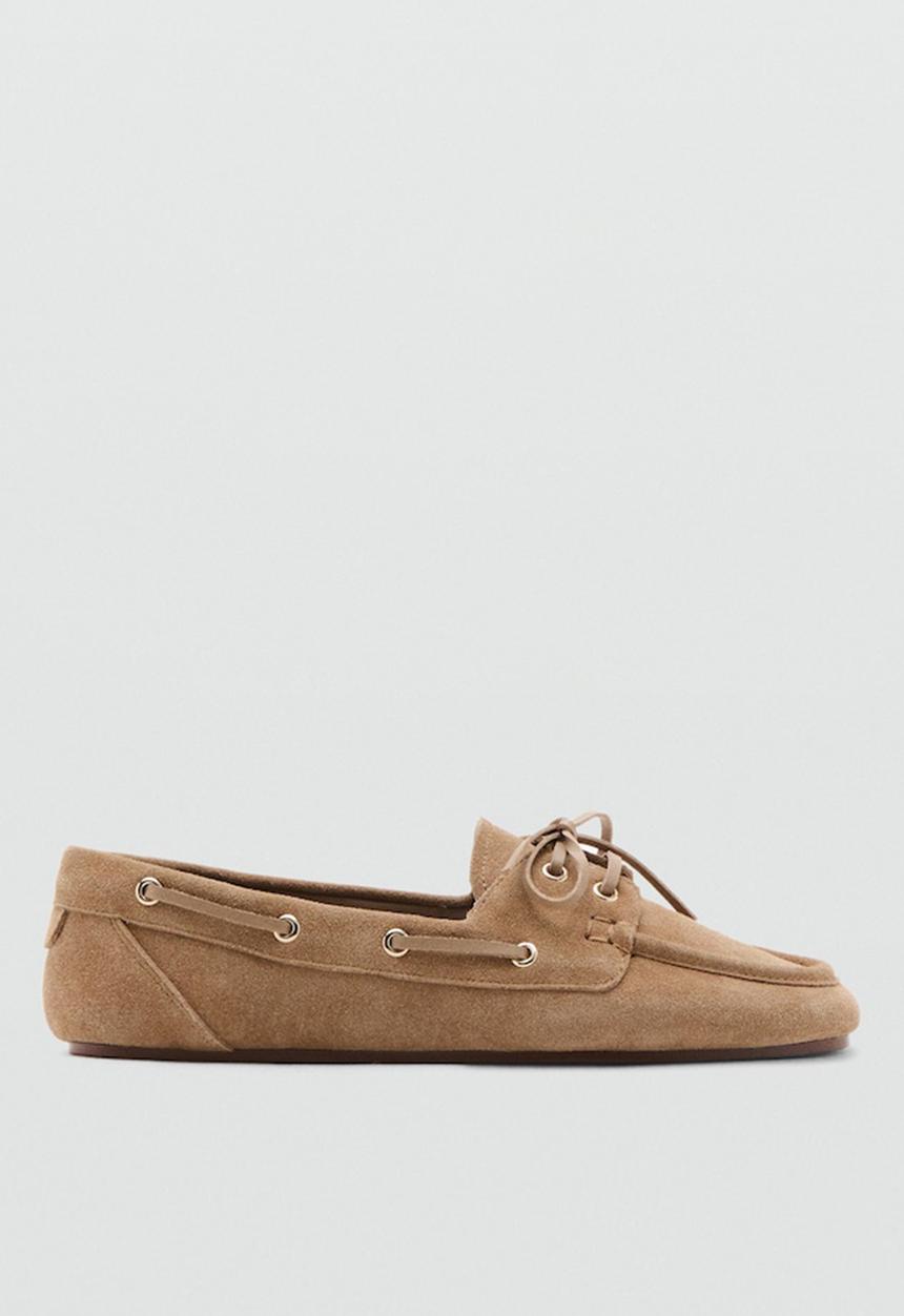 MANGO - Paz boat - light pastel brown