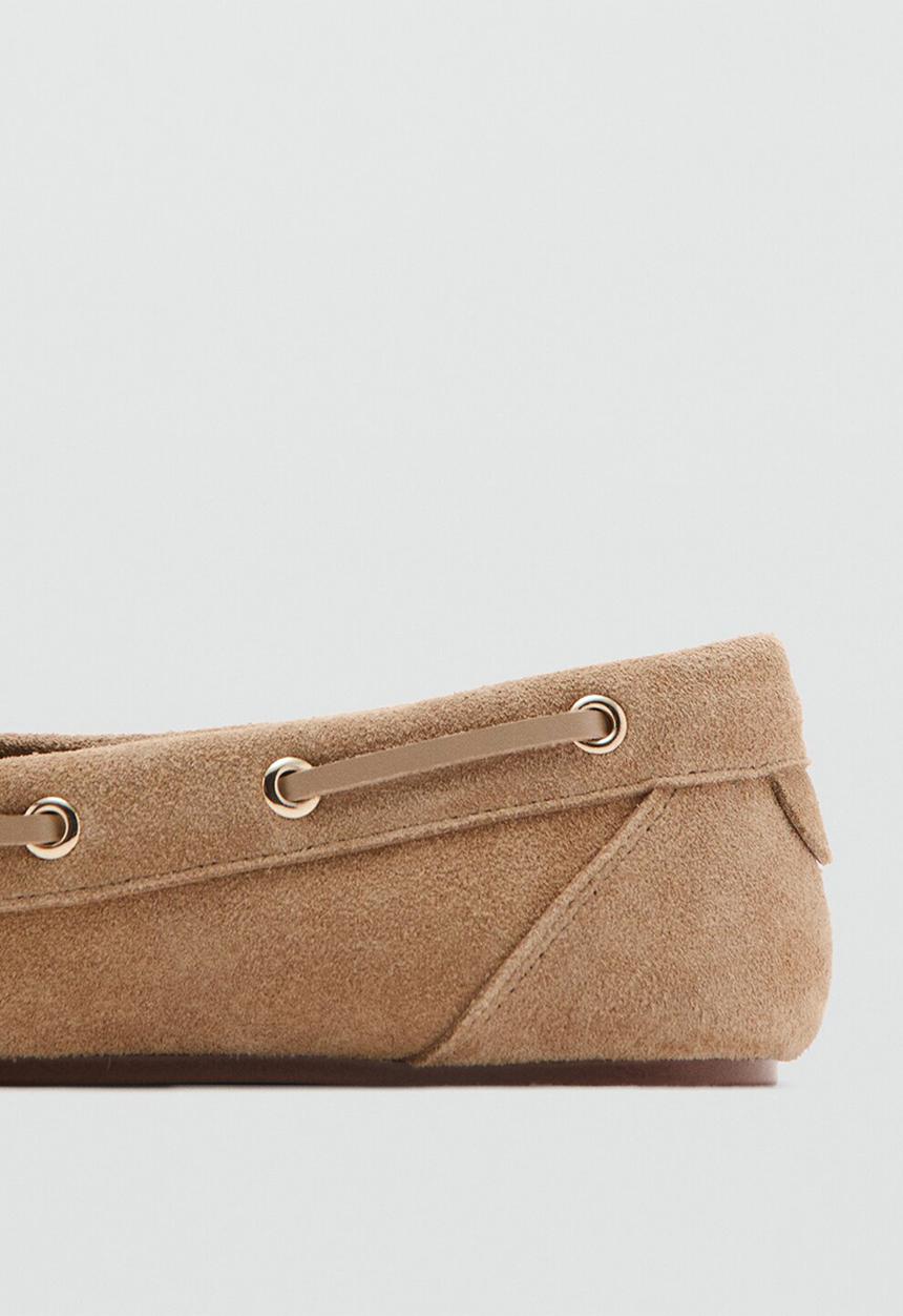 MANGO - Paz boat - light pastel brown