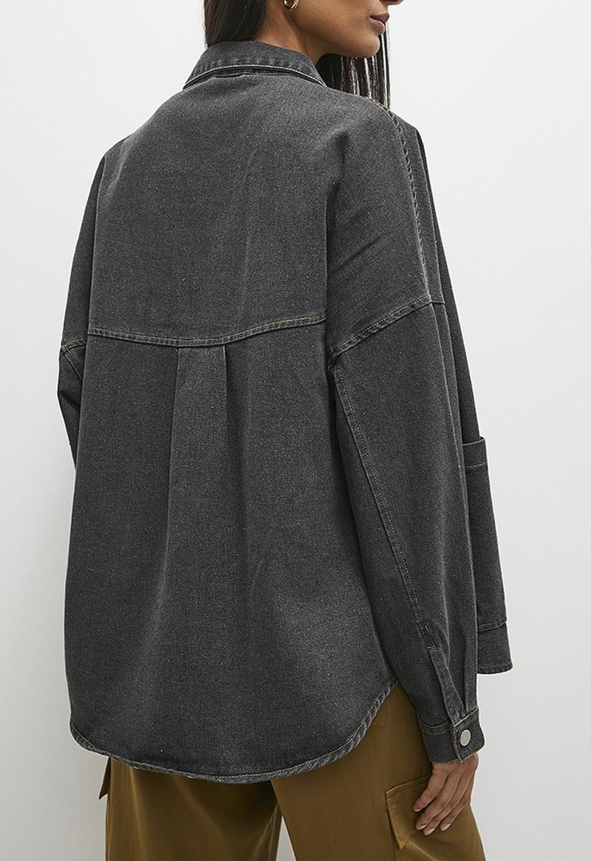 Superbalist - Denim overshirt - black