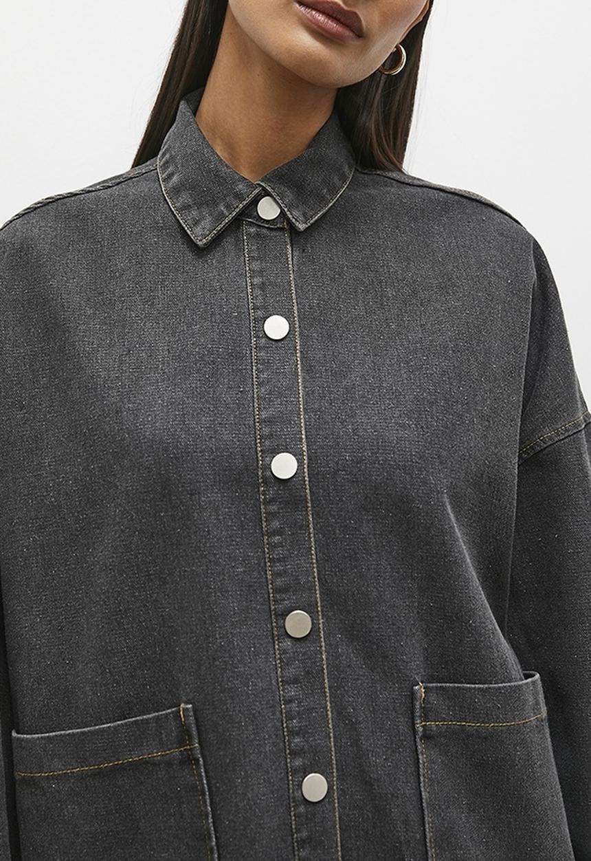 Superbalist - Denim overshirt - black
