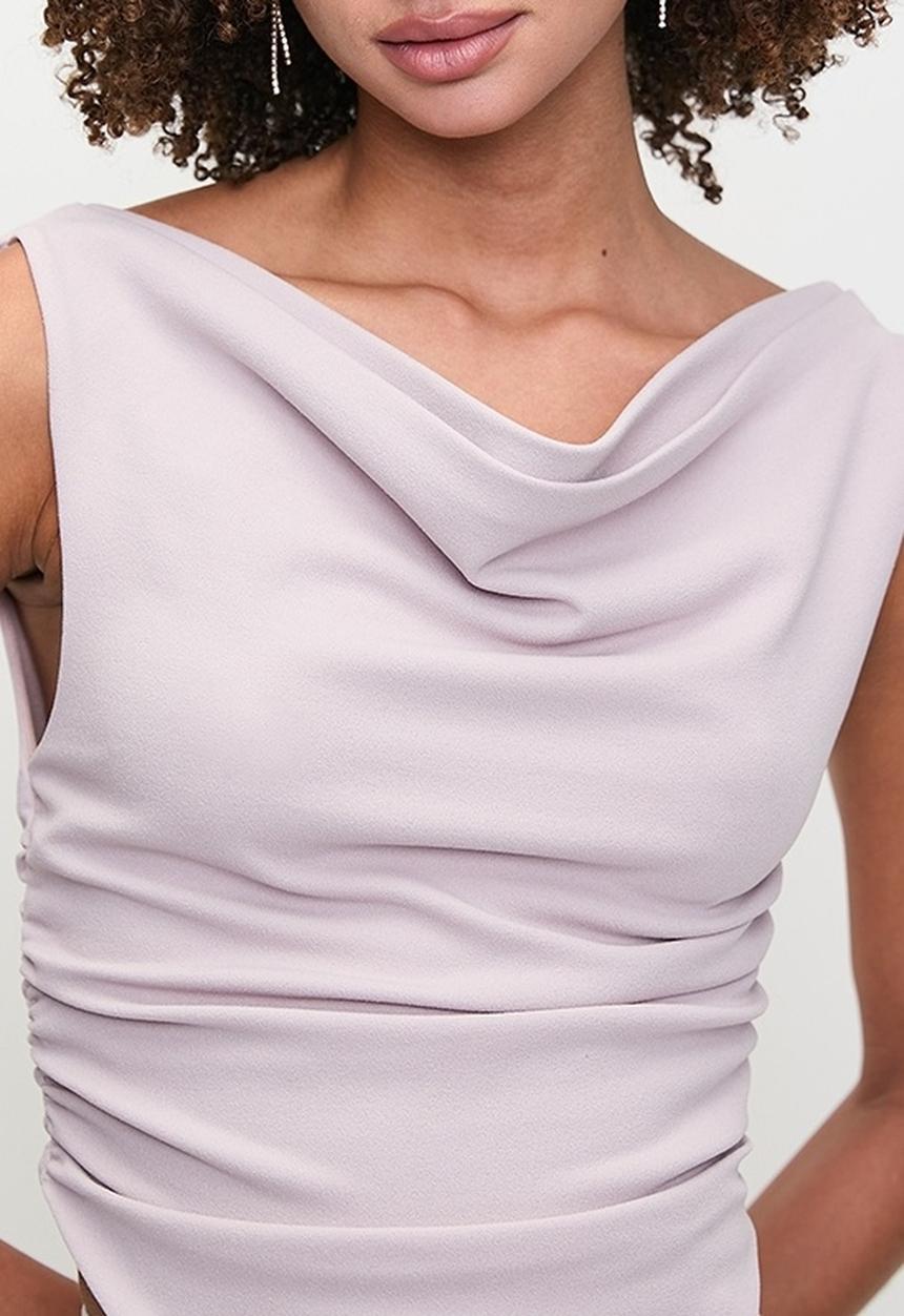 MILLA - Cowl drape tee - lilac rose