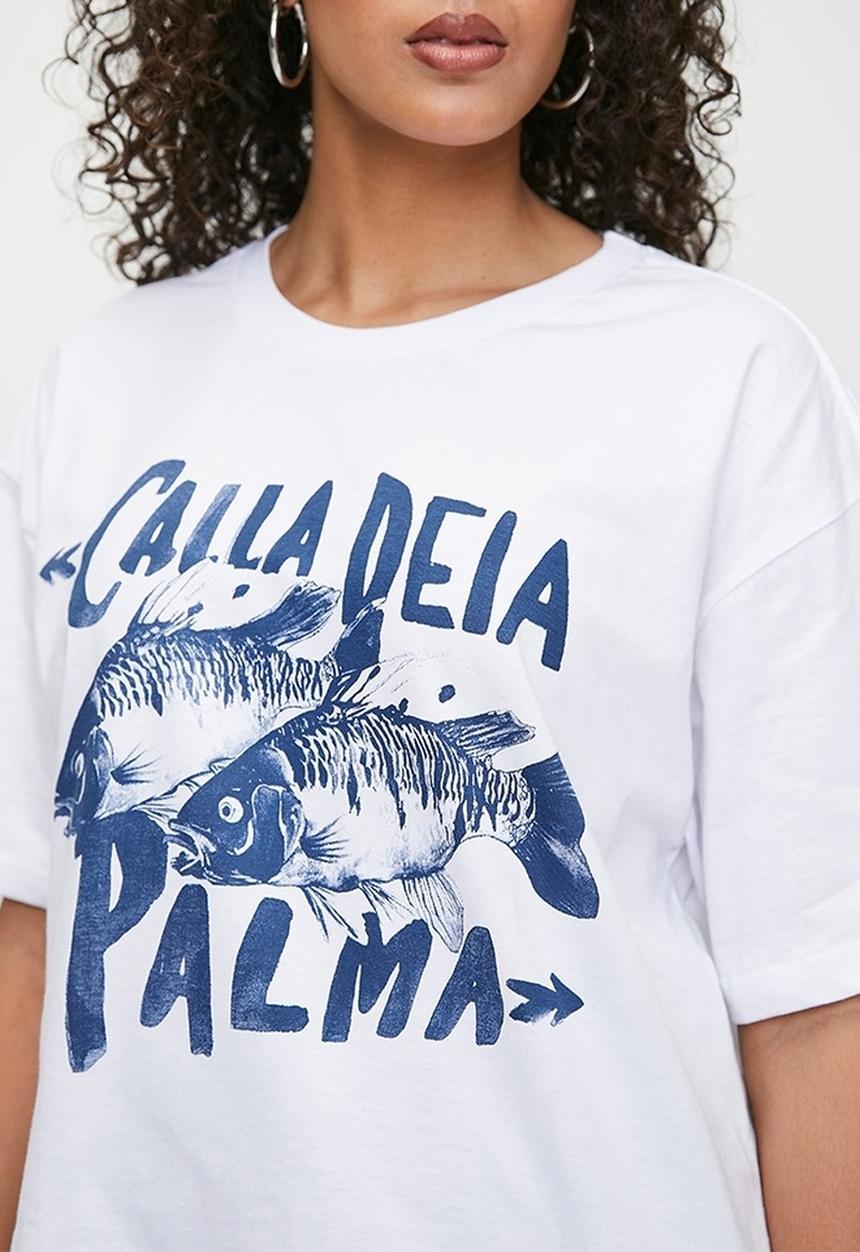 Superbalist - Fish Graphic Tee - White