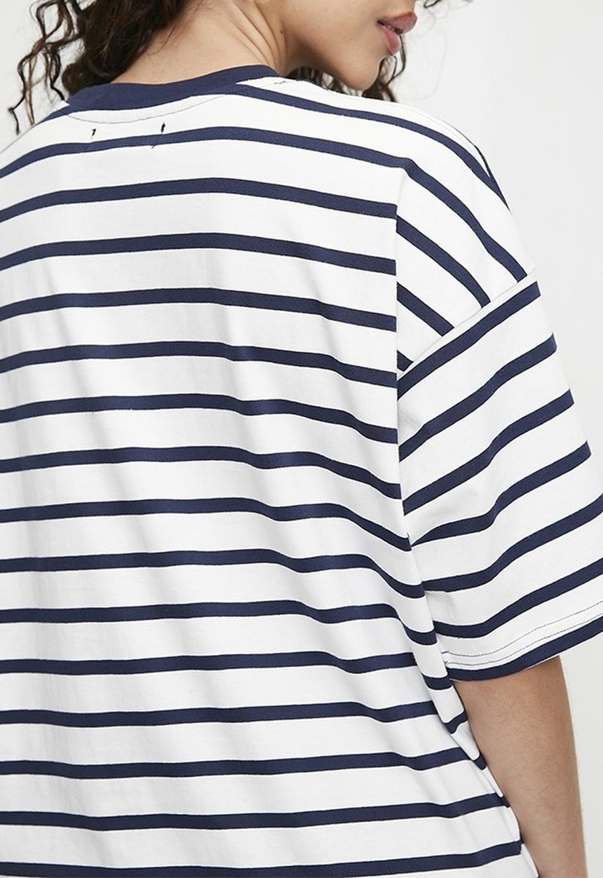Superbalist - Oversized Stripe Tee - Navy/White