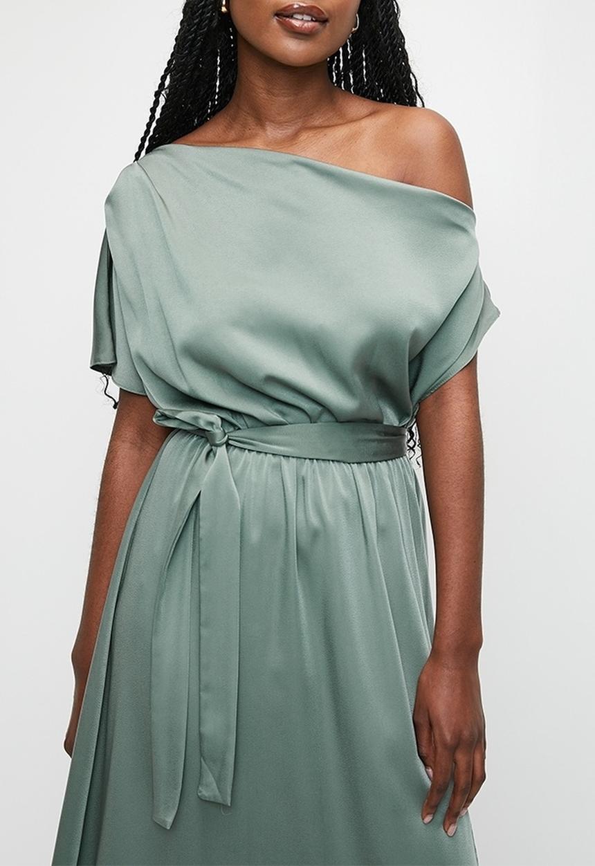 MILLA - Slash neck maxi dress - laurel wreath
