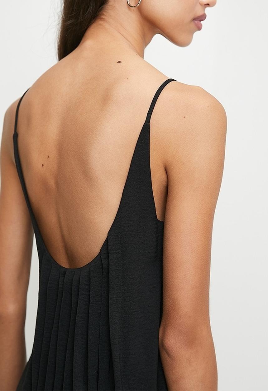 Superbalist - Tuck Detail Strappy Midi Dress - Black