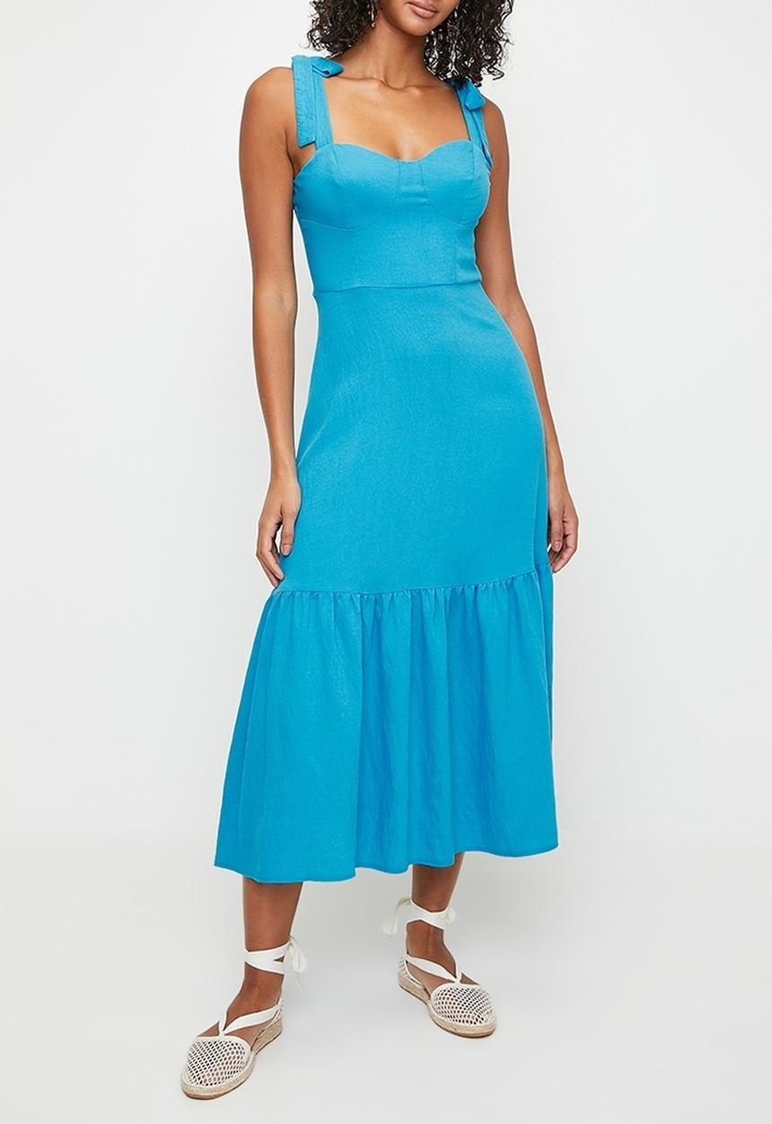 MILLA - Fit & flare midi dress - peacock