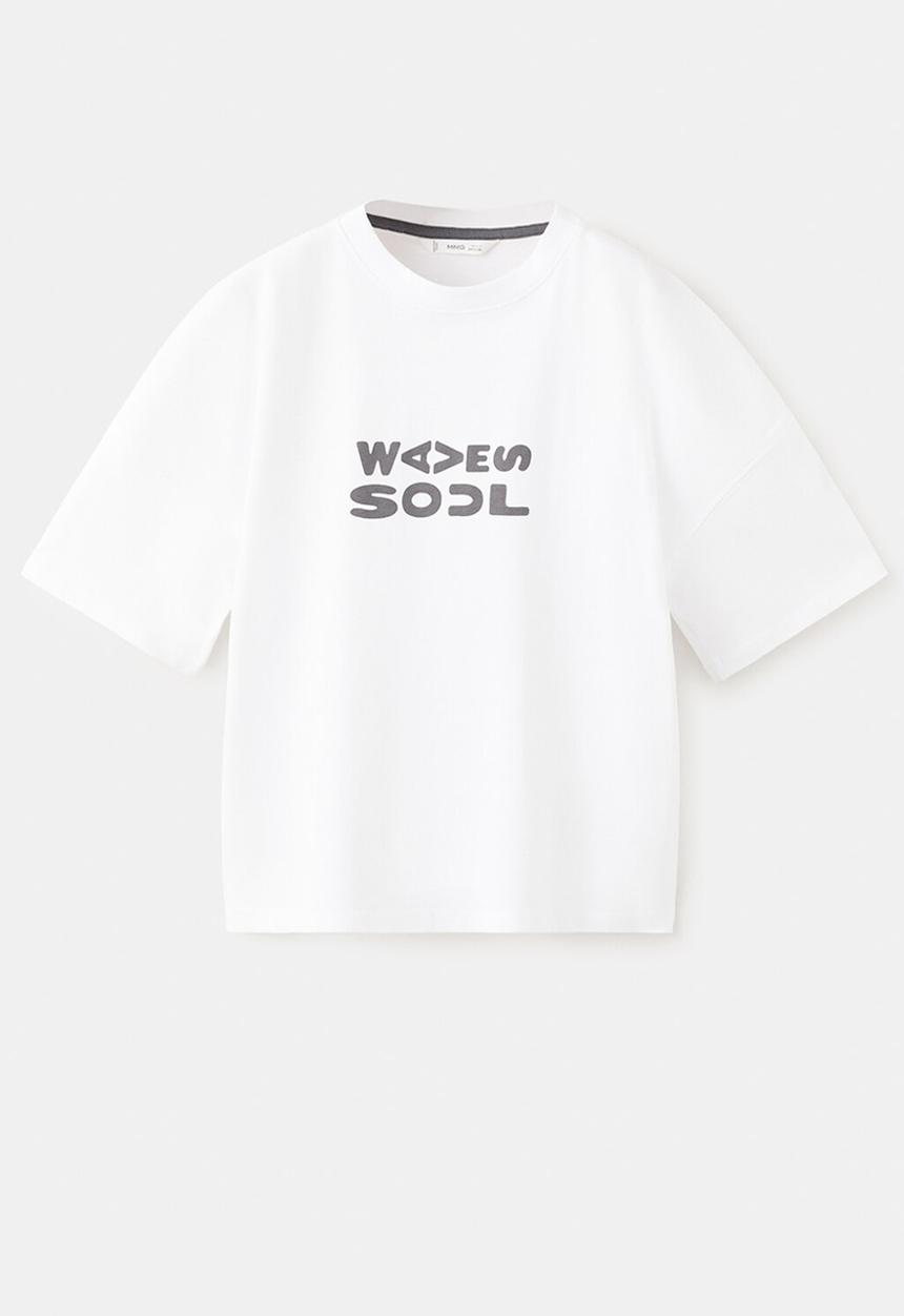MANGO - T-Shirt Soul  -  White