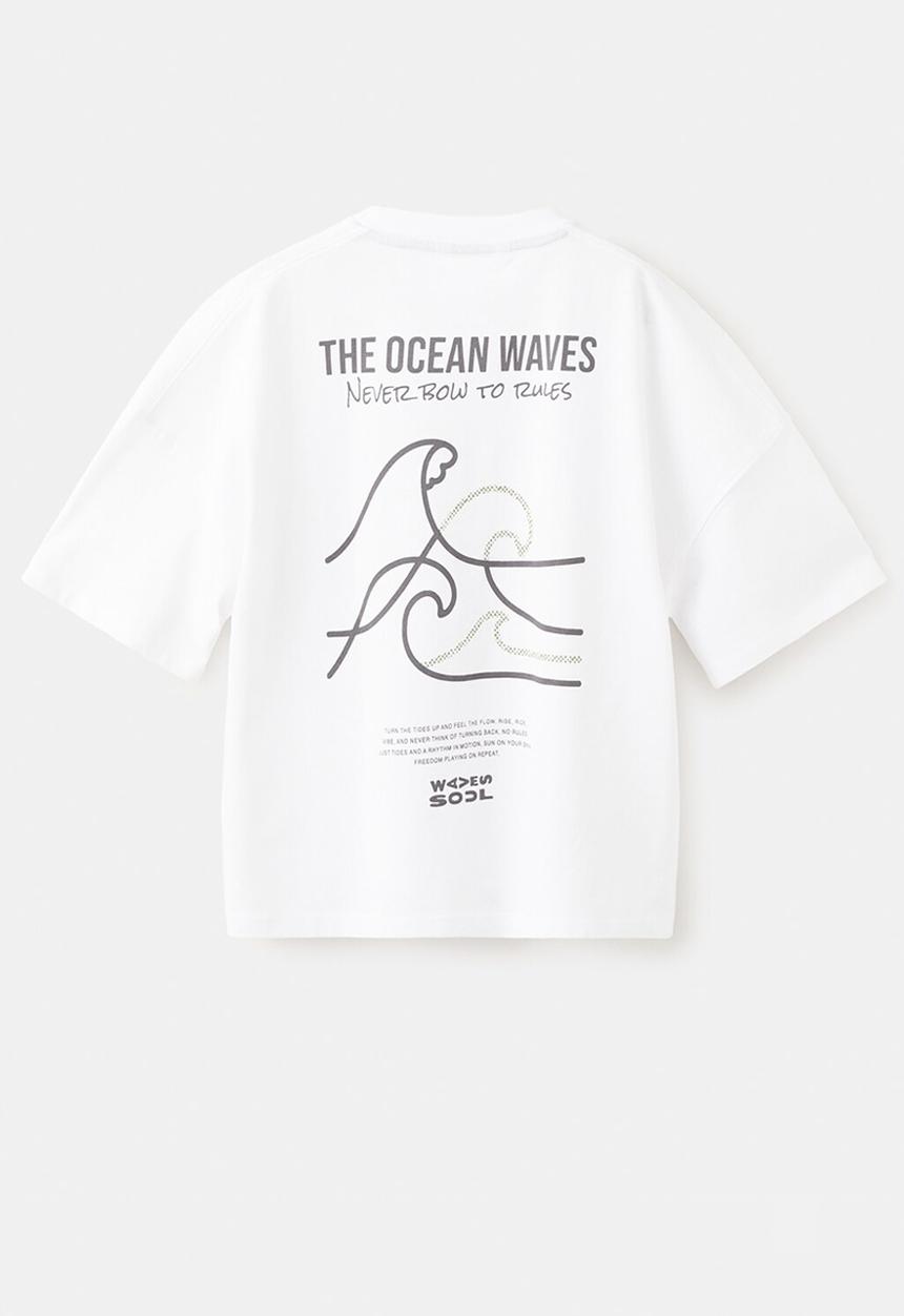 MANGO - T-Shirt Soul  -  White