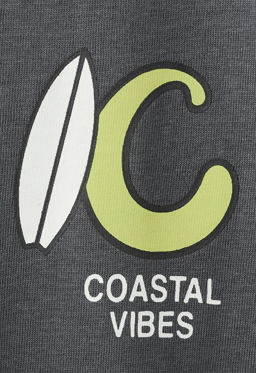MANGO - T-shirt Coastal - Dark Grey