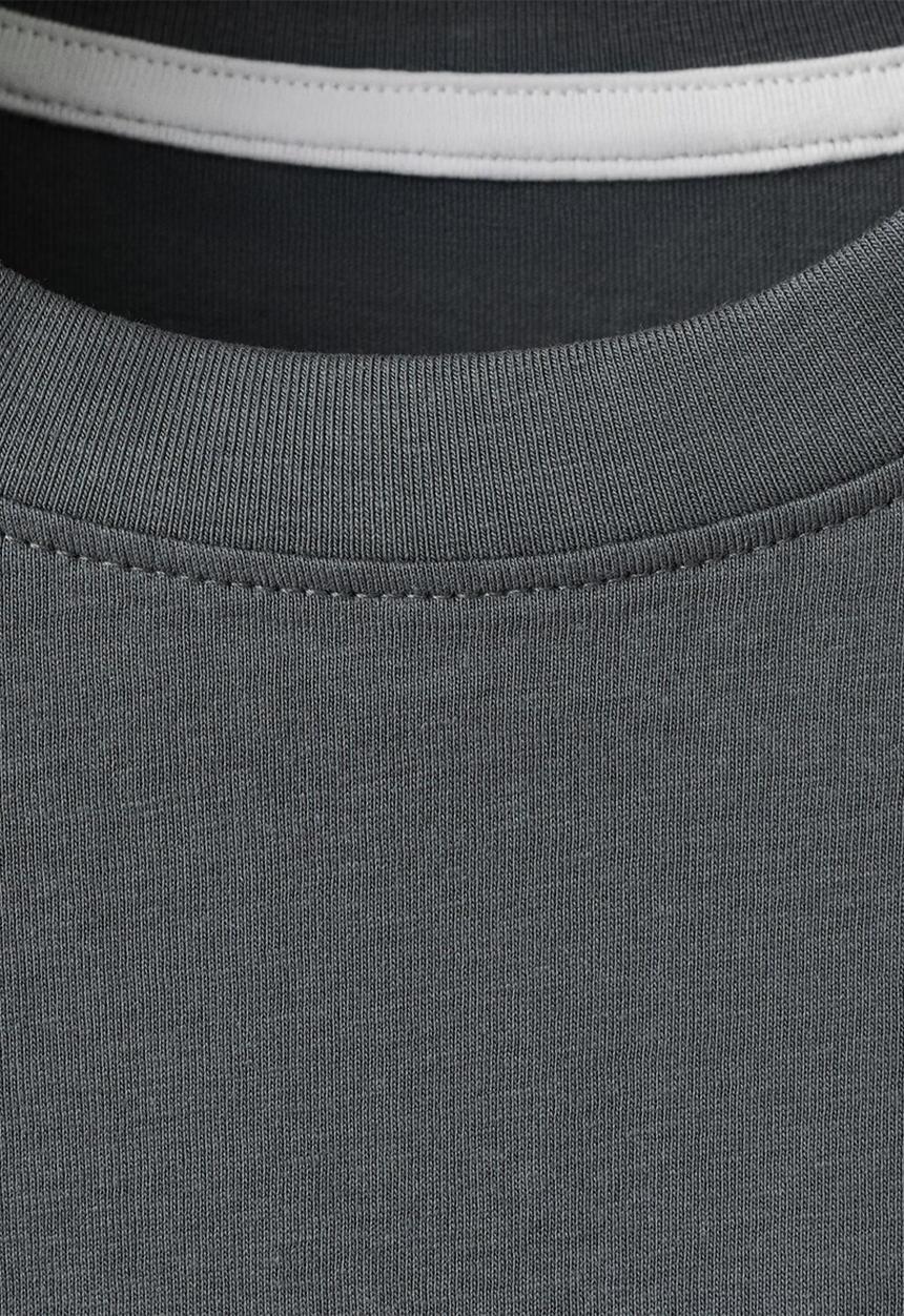 MANGO - T-shirt Coastal - Dark Grey