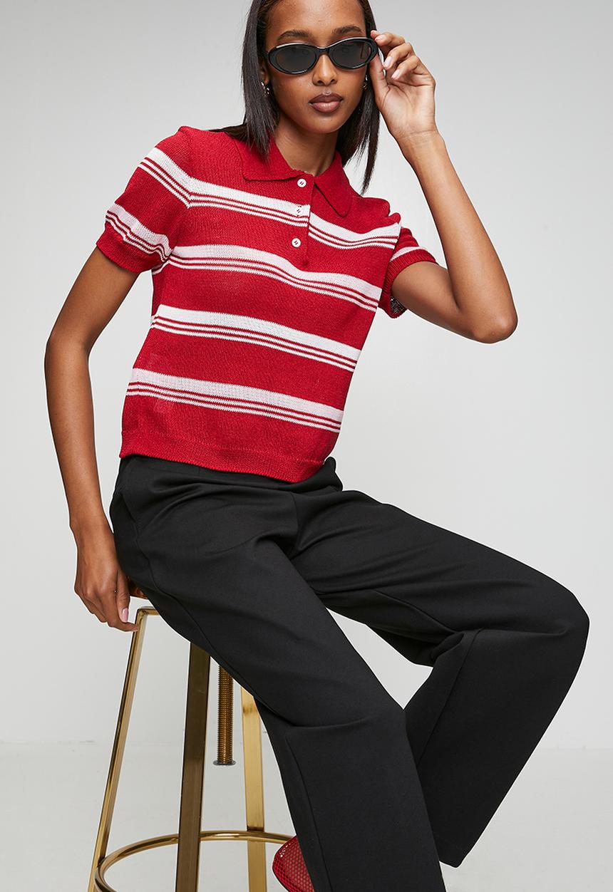 Me&B - Barrel Ponti Pants - Black