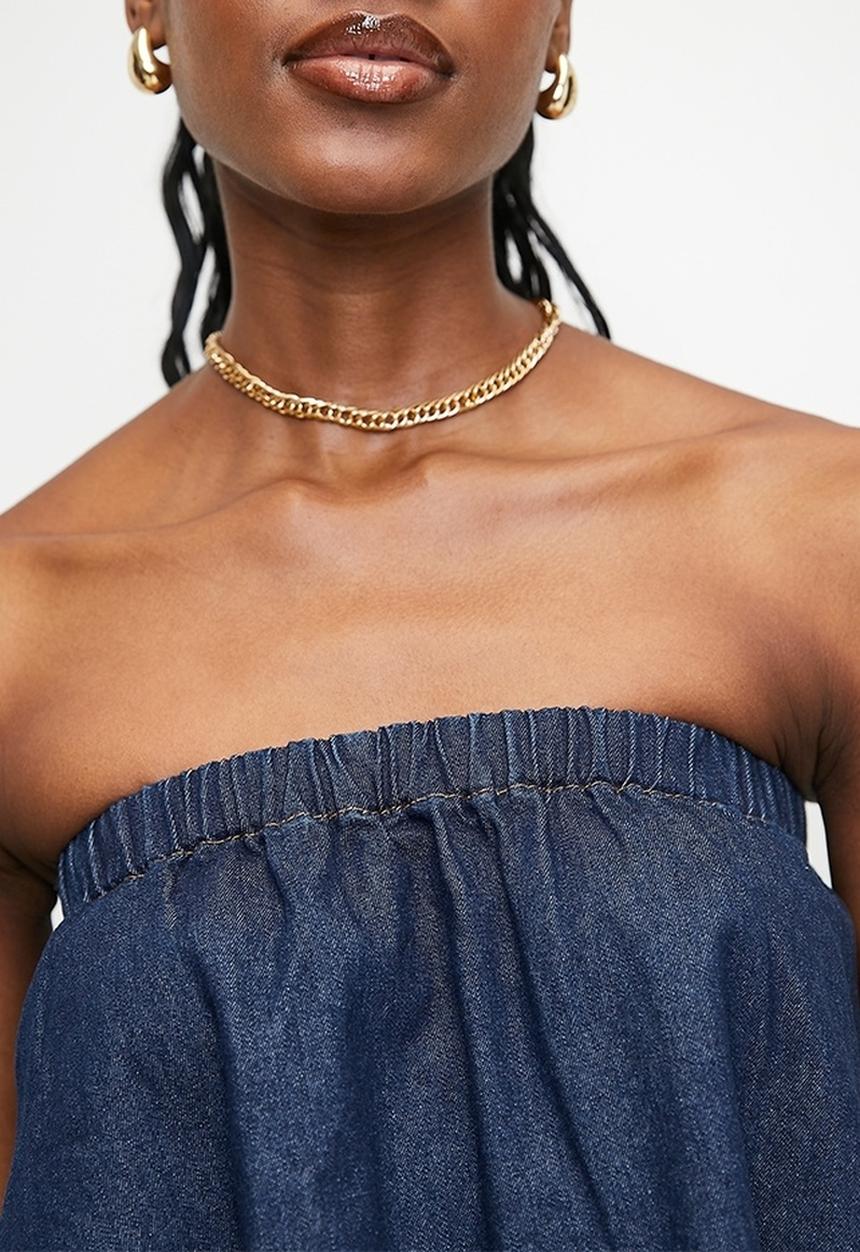 Superbalist - Denim bandeaux - dark blue