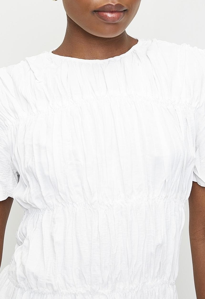 edit - Crushed blouse - white