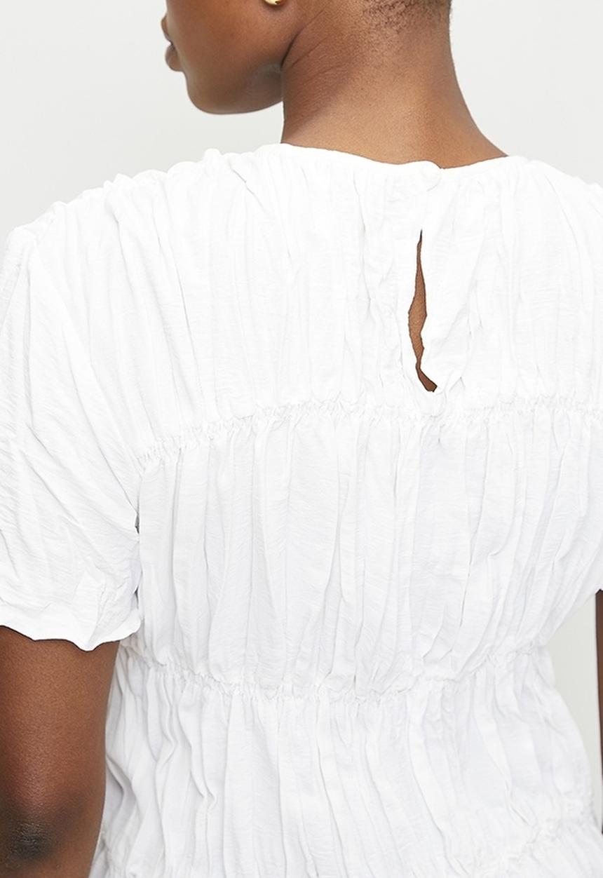 edit - Crushed blouse - white