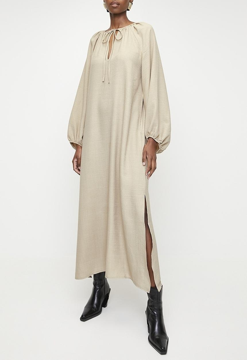 Superbalist - Volume sleeve Maxi Tunic with Slit - Neutral