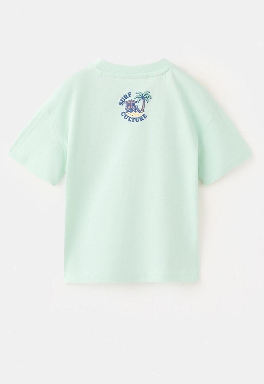 MANGO - T-shirt Seal - Turquoise - Aqua