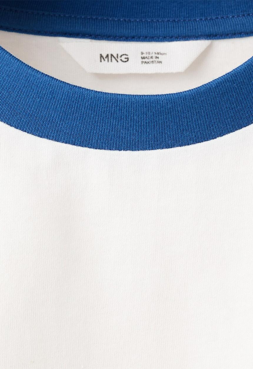 MANGO - T-Shirt England - Natural White