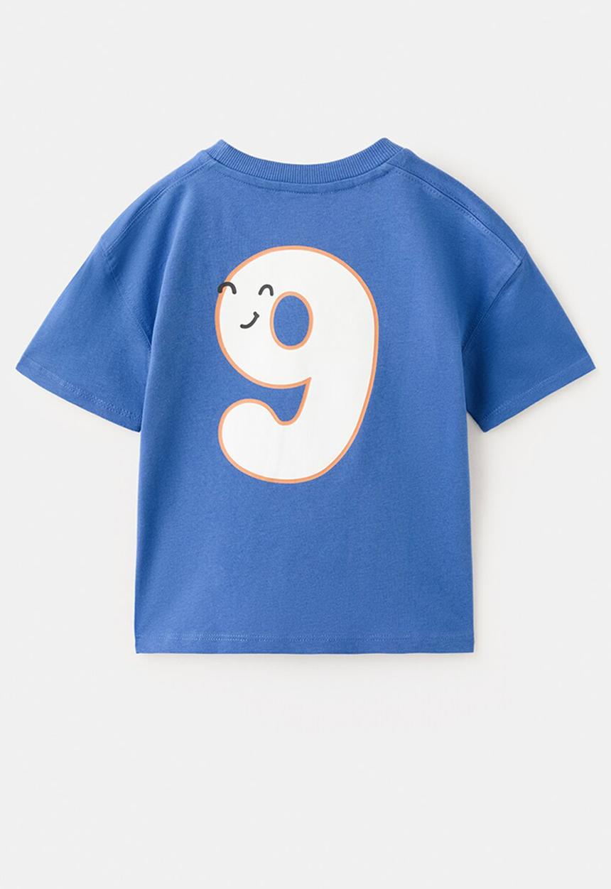 MANGO - T-Shirt Ball - Medium Blue