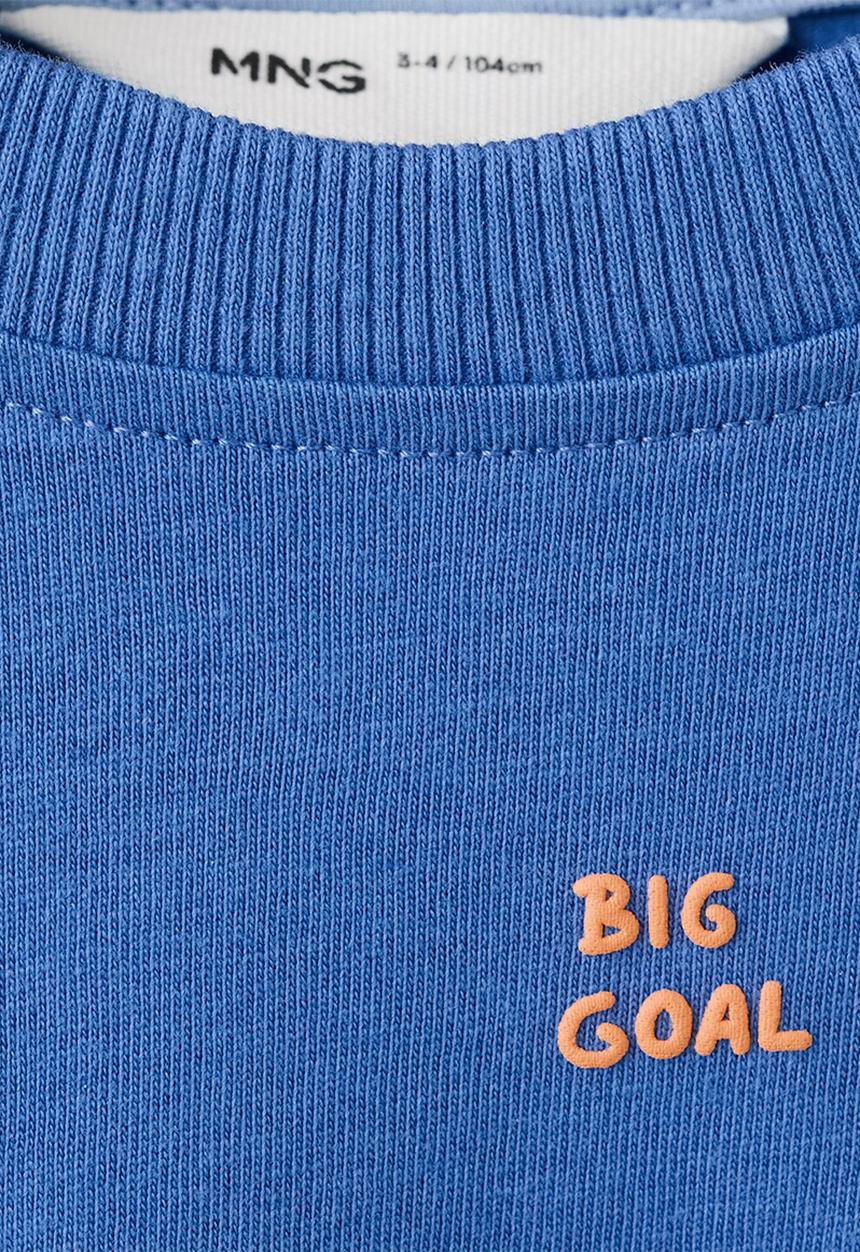 MANGO - T-Shirt Ball - Medium Blue