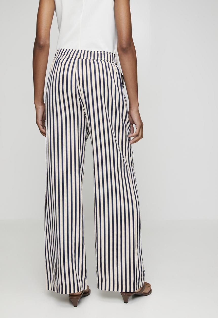 New Look - Stella seer stripe wl trouser - blue
