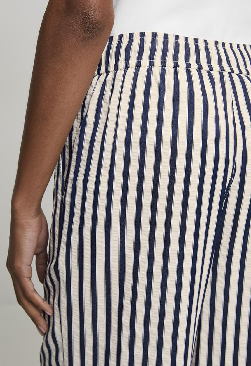 New Look - Stella seer stripe wl trouser - blue