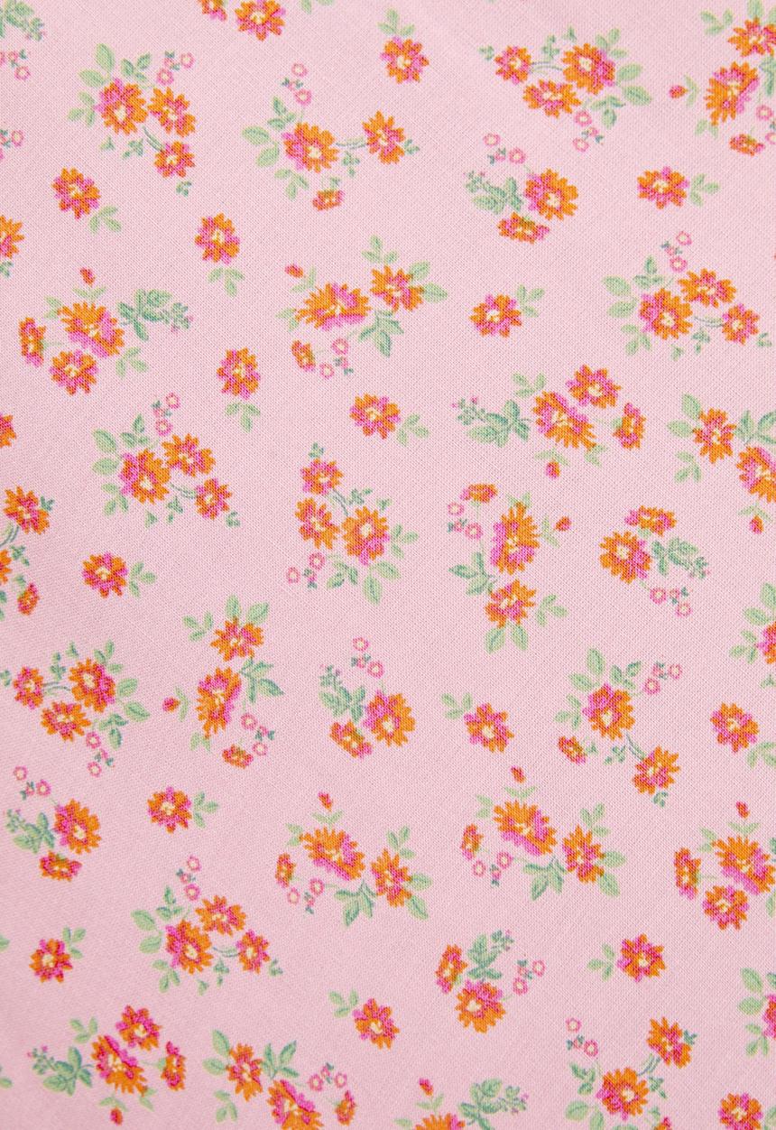 New Look - Dora ditsy spun bias midi skirt - pink