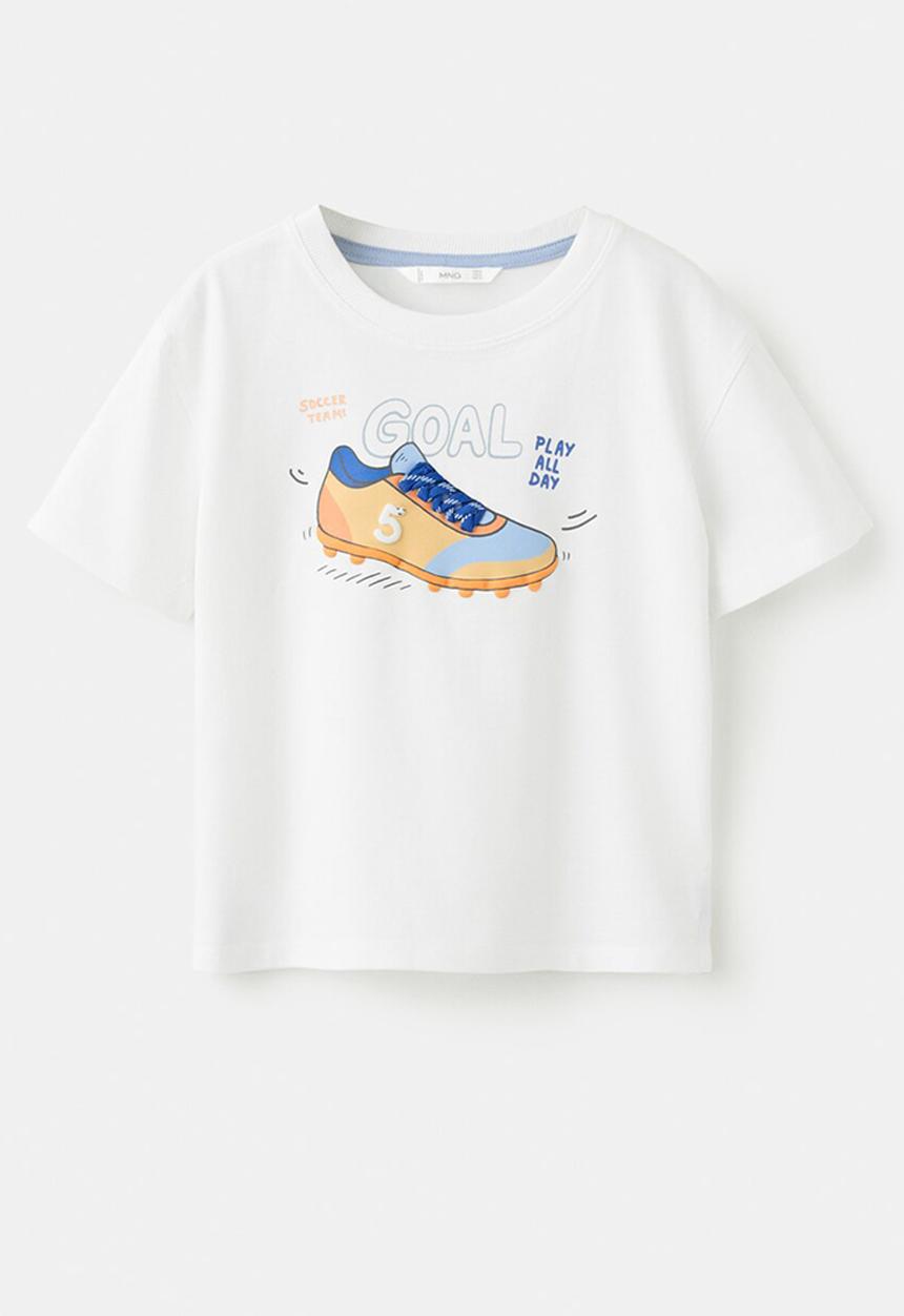 MANGO - T-Shirt Goal - White